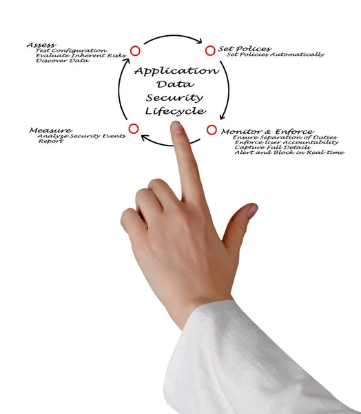 Application Data Security Lifecycle — Stock Photo, Image